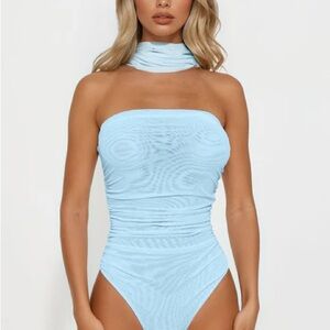 Fashion Nova Taja Ruched Bodysuit